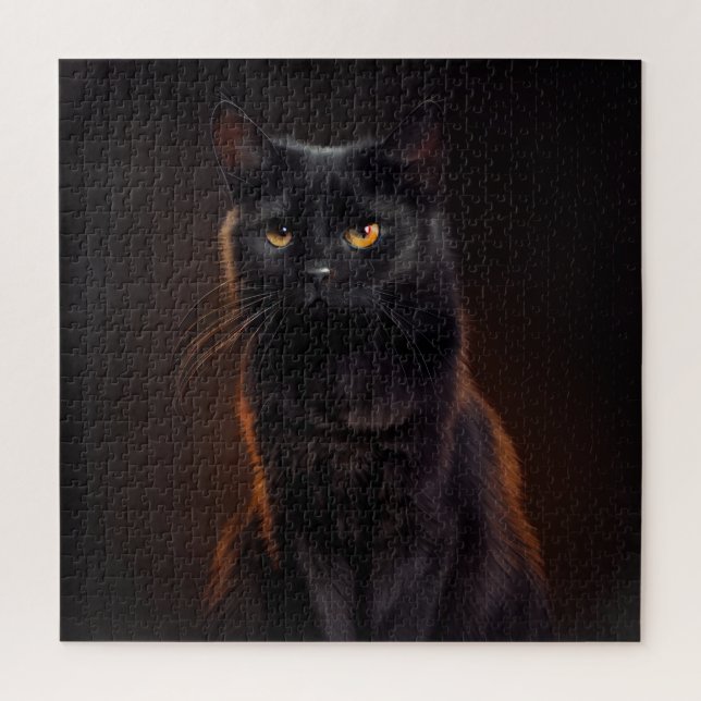 Puzzle Black Cat (Vertical)