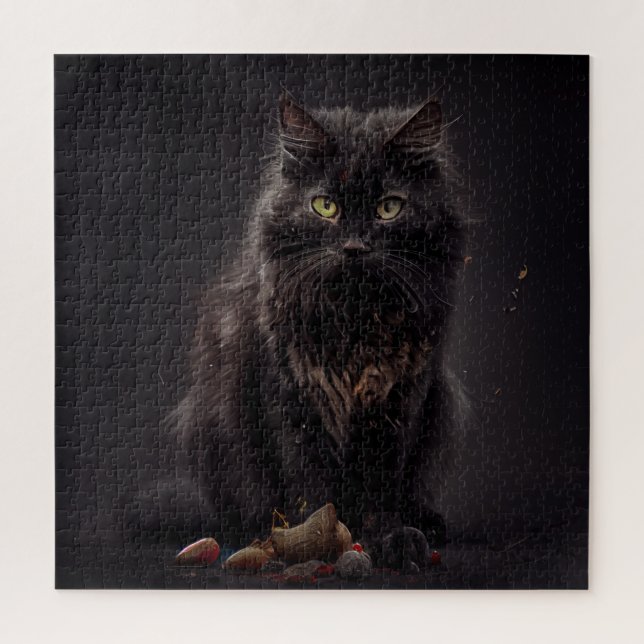 Puzzle Black Cat (Vertical)