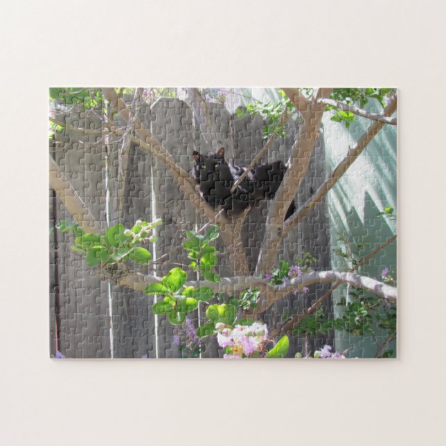 Puzzle - Black Cat in Tree (Horizontal)