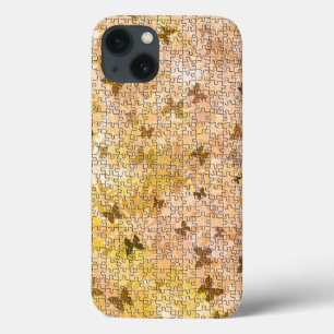 Puzzle Butterflies and Daisies by Shirley Taylor iPhone 13 Case