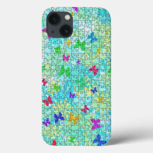 Puzzle Butterflies and Daisies-Colourful by STaylo iPhone 13 Case