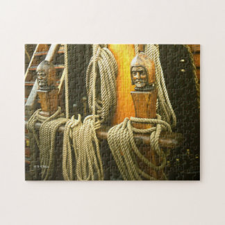 Puzzle - Carved Wooden Capstans