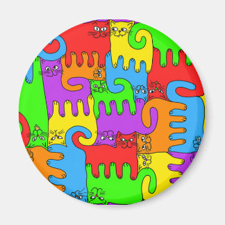 Puzzle Cats "Rainbow" 1 magnet