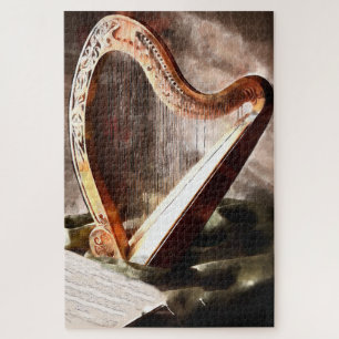 puzzle - celtic harp