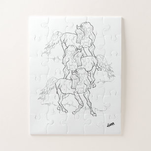Puzzle : Dancing Arabian Horses