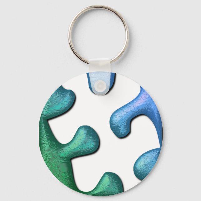 Puzzle Design Keychain (Front)