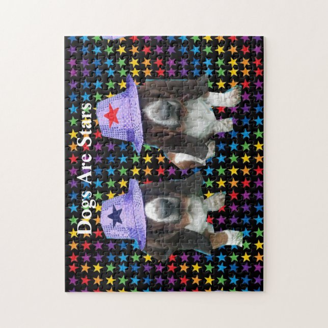 Puzzle Dogs Are Stars (Vertical)
