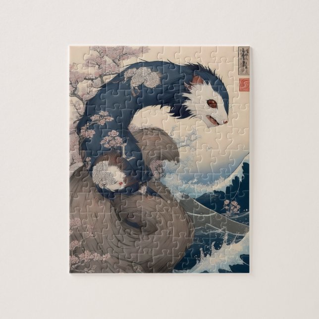 Puzzle - Ferret - Japan (Vertical)