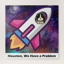 PUZZLE: Funny Guinea Pig in Spaceship For Kids