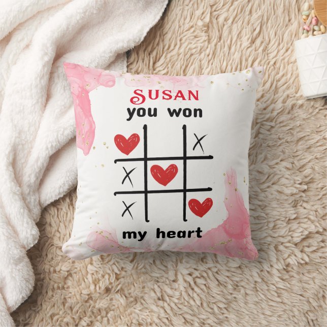 Puzzle Game I You won my heart Cushion (Blanket)