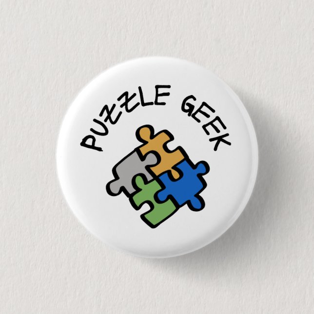 Puzzle Geek      3 Cm Round Badge (Front)