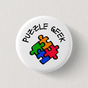 Puzzle Geek 3 Cm Round Badge