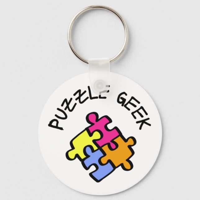 Puzzle Geek       Key Ring (Front)