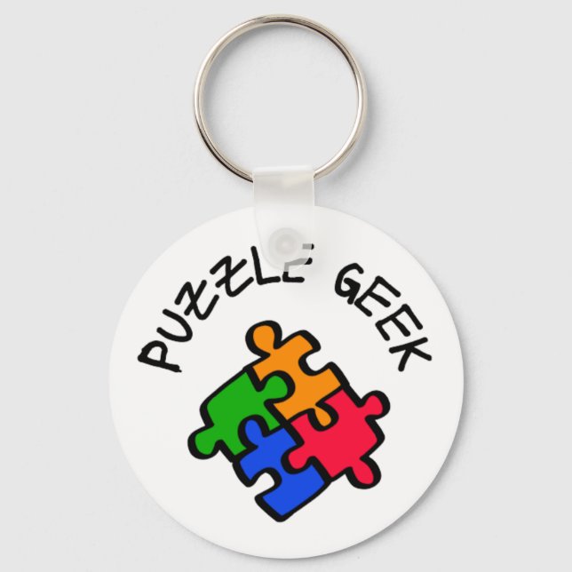 Puzzle Geek          Key Ring (Front)