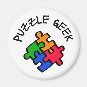 Puzzle Geek Magnet