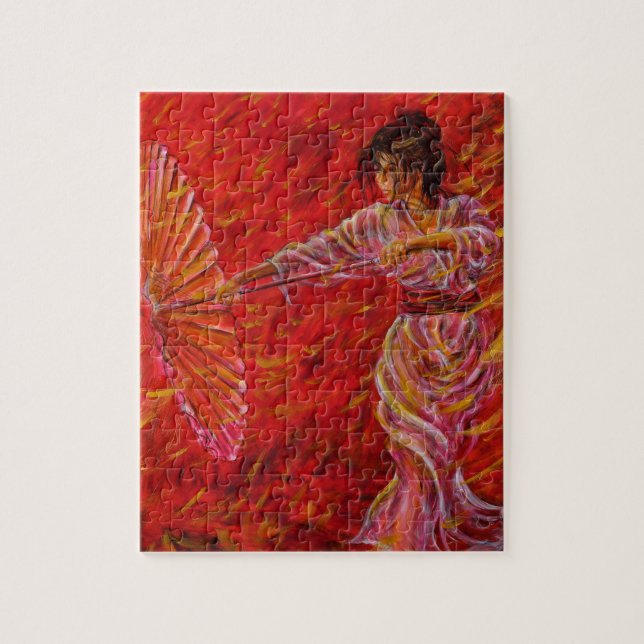 Puzzle - Geisha Painting Nik Helbig (Vertical)