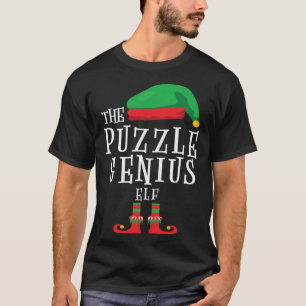 Puzzle Genius Elf Family Matching Christmas Costum T-Shirt