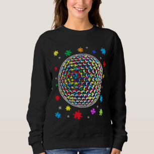 Puzzle Golf Support Autism Awareness Men Women Kid Sweatshirt