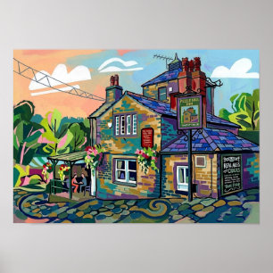 Puzzle Hall Inn, Sowerby Bridge Art Print