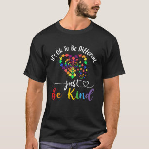 Puzzle Heart It s Ok to Be Different Autism Awaren T-Shirt