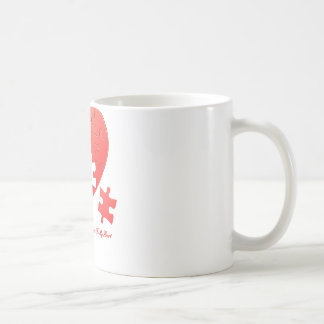Puzzle Heart with Piece and Quote Coffee Mug
