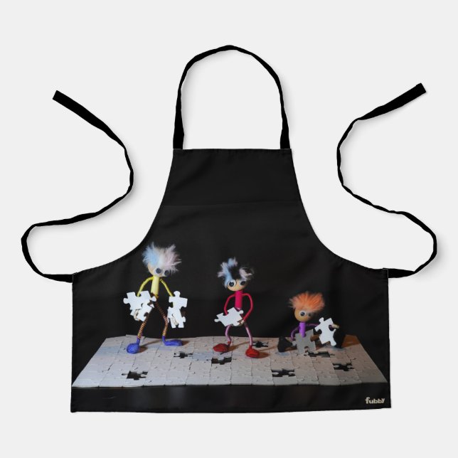 Puzzle humor with the Fubby's. Apron (Front)