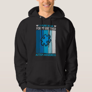 Puzzle I Wear Blue For My Brother Autism Awareness Hoodie