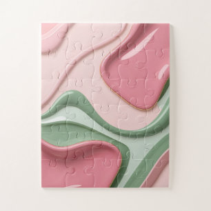 Puzzle in stylish abstract graphic