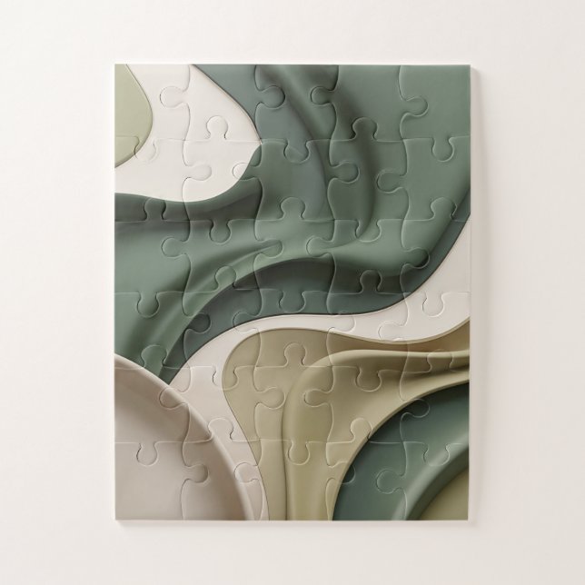 Puzzle in stylish abstract graphic (Vertical)