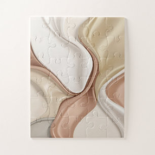 Puzzle in stylish abstract graphic