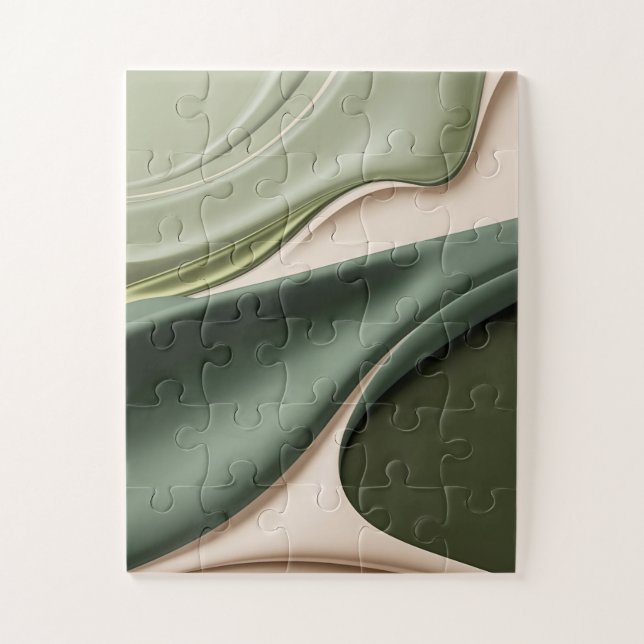 Puzzle in stylish abstract graphic (Vertical)