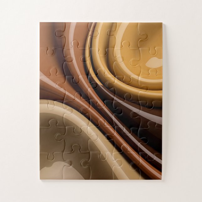 Puzzle in stylish abstract graphic (Vertical)