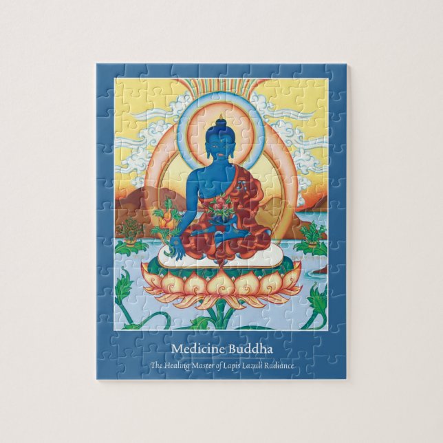 PUZZLE IN TIN -Medicine Buddha - Master of Healing (Vertical)