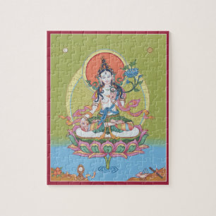 PUZZLE IN TIN  - White Tara - Buddha of Longevity