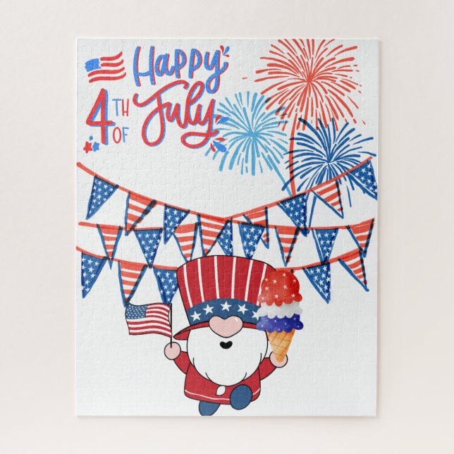 Puzzle Independence Day (Vertical)