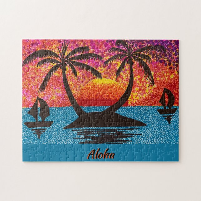 Puzzle - Island Sunset (Horizontal)