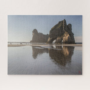 Puzzle Landscape of New Zealand - Wharariki beach