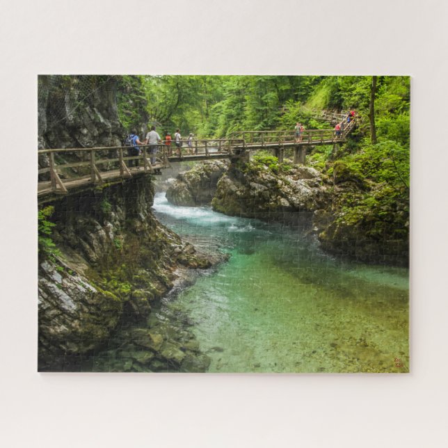 Puzzle Landscape of Slovenia - Vintgar Gorge (Horizontal)