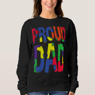 Puzzle Light It Up Blue Autism Awareness Piece Rib Sweatshirt