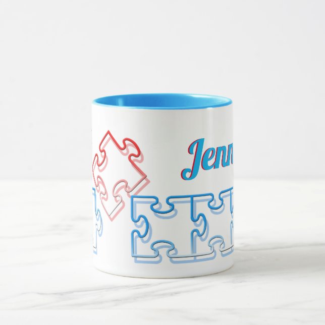 Puzzle Lover Personalised Puzzle Mug (Center)