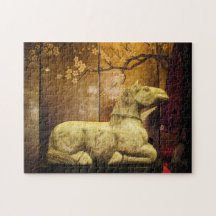 Puzzle Marble Chinese Horse (colour) Design 
