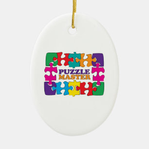 Puzzle Master Ceramic Tree Decoration