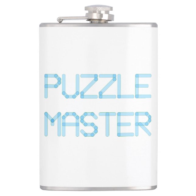 PUZZLE MASTER HIP FLASK (Front)