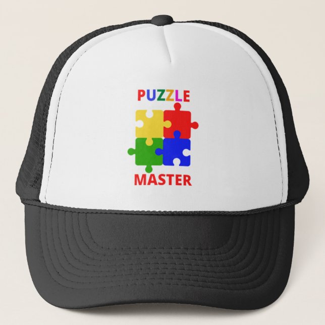 Puzzle Master Trucker Hat (Front)