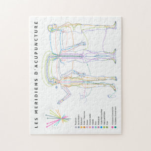 Puzzle Meridiens of Acupuncture, Chinese medicine