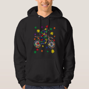Puzzle Motocross Autism Sport Autism Awareness Kid Hoodie