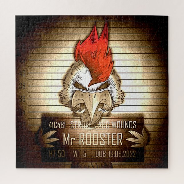Puzzle Mr Rooster Vintage (Vertical)