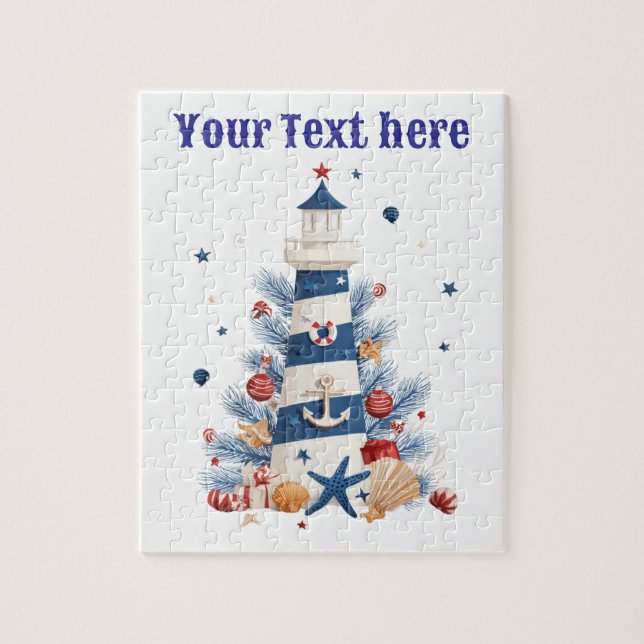 Puzzle-Nautical Christmas Jigsaw Puzzle (Vertical)