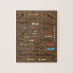 Puzzle of First Nation Names,  by mmetropolim