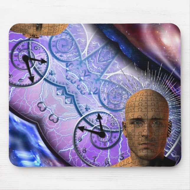 Puzzle of time mouse mat (Front)